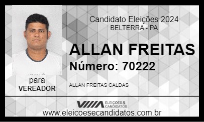 Candidato ALLAN FREITAS 2024 - BELTERRA - Eleições