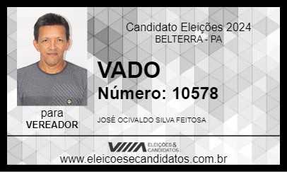 Candidato VADO 2024 - BELTERRA - Eleições