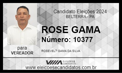 Candidato ROSE GAMA 2024 - BELTERRA - Eleições