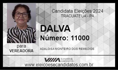 Candidato DALVA 2024 - TRACUATEUA - Eleições