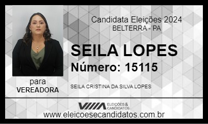 Candidato SEILA LOPES 2024 - BELTERRA - Eleições