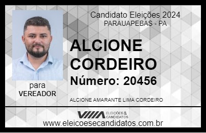 Candidato ALCIONE CORDEIRO 2024 - PARAUAPEBAS - Eleições