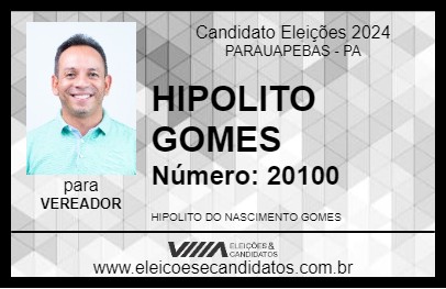 Candidato HIPOLITO GOMES 2024 - PARAUAPEBAS - Eleições