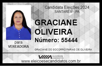 Candidato GRACIANE OLIVEIRA 2024 - SANTARÉM - Eleições