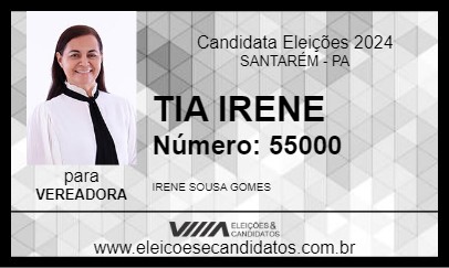 Candidato TIA IRENE 2024 - SANTARÉM - Eleições