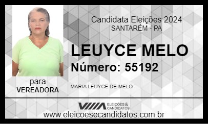 Candidato LEUYCE MELO 2024 - SANTARÉM - Eleições