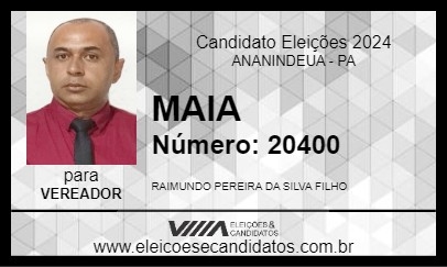 Candidato MAIA 2024 - ANANINDEUA - Eleições