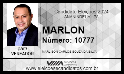 Candidato MARLON 2024 - ANANINDEUA - Eleições