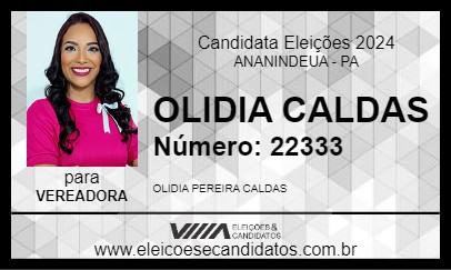 Candidato OLIDIA CALDAS 2024 - ANANINDEUA - Eleições