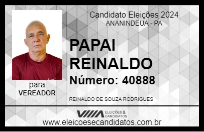 Candidato PAPAI REINALDO 2024 - ANANINDEUA - Eleições