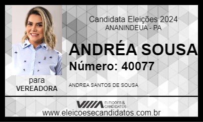 Candidato ANDRÉA SOUSA 2024 - ANANINDEUA - Eleições