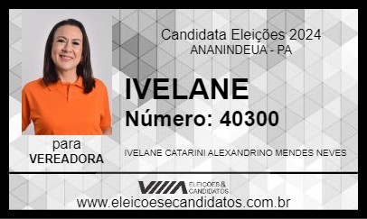 Candidato IVELANE 2024 - ANANINDEUA - Eleições