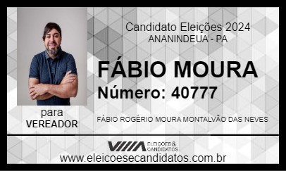 Candidato FÁBIO MOURA 2024 - ANANINDEUA - Eleições