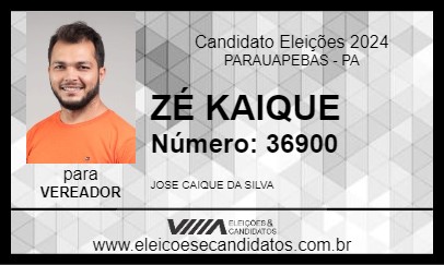 Candidato ZÉ KAIQUE 2024 - PARAUAPEBAS - Eleições