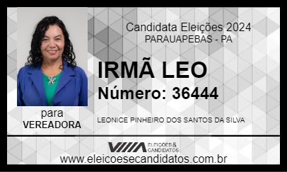 Candidato IRMÃ LEO 2024 - PARAUAPEBAS - Eleições