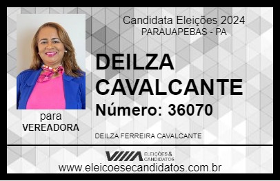 Candidato DEILZA CAVALCANTE 2024 - PARAUAPEBAS - Eleições