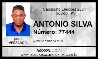 Candidato ANTONIO SILVA 2024 - TUCURUÍ - Eleições