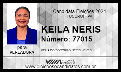 Candidato KEILA NERIS 2024 - TUCURUÍ - Eleições