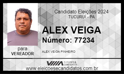 Candidato ALEX VEIGA 2024 - TUCURUÍ - Eleições