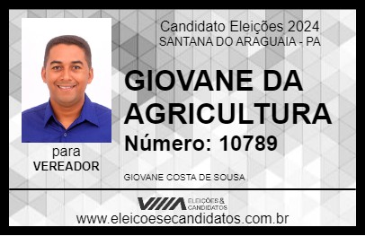 Candidato GIOVANE DA AGRICULTURA 2024 - SANTANA DO ARAGUAIA - Eleições