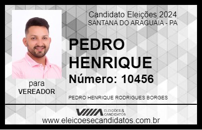 Candidato PEDRO HENRIQUE 2024 - SANTANA DO ARAGUAIA - Eleições