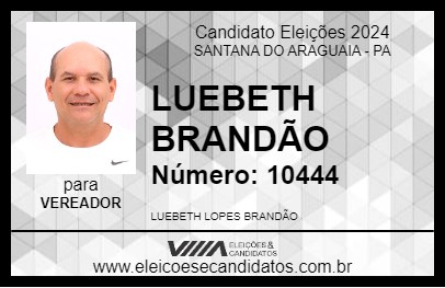 Candidato LUEBETH BRANDÃO 2024 - SANTANA DO ARAGUAIA - Eleições