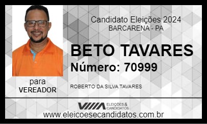 Candidato BETO TAVARES 2024 - BARCARENA - Eleições