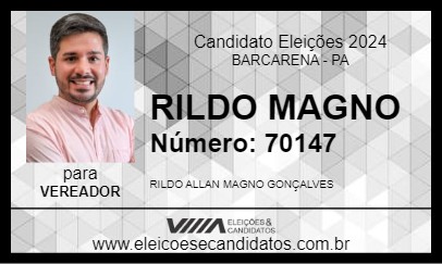 Candidato RILDO MAGNO 2024 - BARCARENA - Eleições