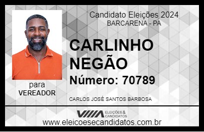 Candidato CARLINHO NEGÃO 2024 - BARCARENA - Eleições