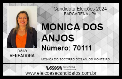 Candidato MONICA DOS ANJOS 2024 - BARCARENA - Eleições