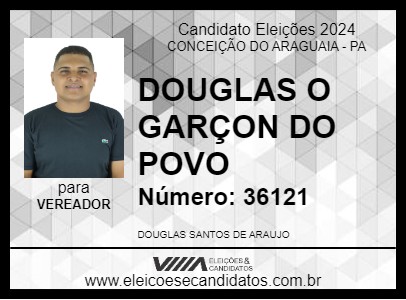 Candidato DOUGLAS O GARÇON DO POVO 2024 - CONCEIÇÃO DO ARAGUAIA - Eleições