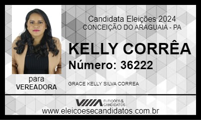 Candidato KELLY CORRÊA 2024 - CONCEIÇÃO DO ARAGUAIA - Eleições