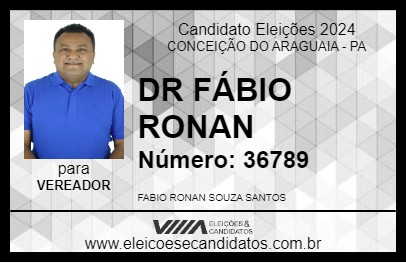 Candidato DR FÁBIO RONAN 2024 - CONCEIÇÃO DO ARAGUAIA - Eleições