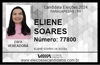 Candidato ELIENE SOARES 2024 - PARAUAPEBAS - Eleições