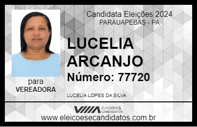 Candidato LUCELIA ARCANJO 2024 - PARAUAPEBAS - Eleições