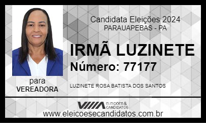 Candidato IRMÃ LUZINETE 2024 - PARAUAPEBAS - Eleições