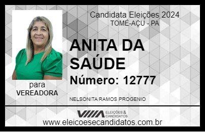 Candidato ANITA DA SAÚDE 2024 - TOMÉ-AÇU - Eleições