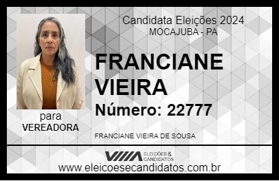 Candidato IRMÃ CIANE 2024 - MOCAJUBA - Eleições