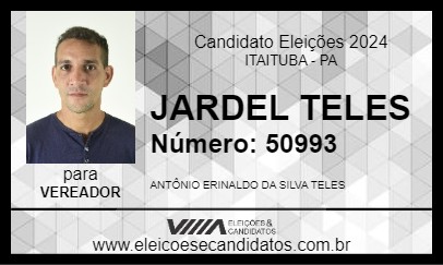 Candidato JARDEL TELES 2024 - ITAITUBA - Eleições