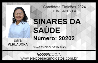 Candidato SINARES DA SAÚDE 2024 - TOMÉ-AÇU - Eleições