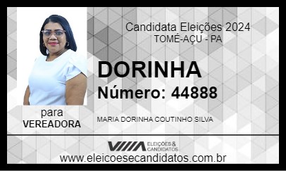 Candidato DORINHA 2024 - TOMÉ-AÇU - Eleições