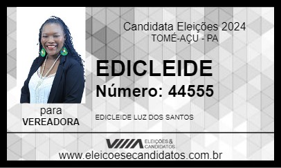 Candidato EDICLEIDE 2024 - TOMÉ-AÇU - Eleições