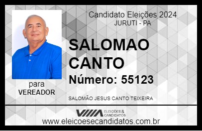 Candidato SALOMAO CANTO 2024 - JURUTI - Eleições