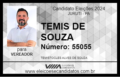 Candidato TEMIS DE SOUZA 2024 - JURUTI - Eleições