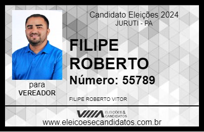 Candidato FILIPE ROBERTO 2024 - JURUTI - Eleições