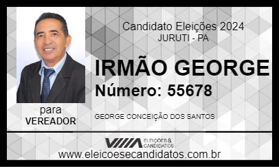 Candidato IRMÃO GEORGE 2024 - JURUTI - Eleições