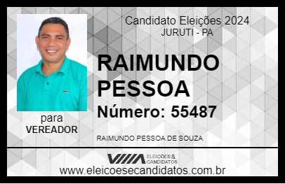 Candidato RAIMUNDO PESSOA 2024 - JURUTI - Eleições