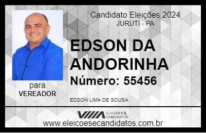 Candidato EDSON DA ANDORINHA 2024 - JURUTI - Eleições