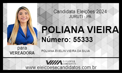 Candidato POLIANA VIEIRA 2024 - JURUTI - Eleições