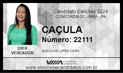 Candidato CAÇULA 2024 - CONCÓRDIA DO PARÁ - Eleições